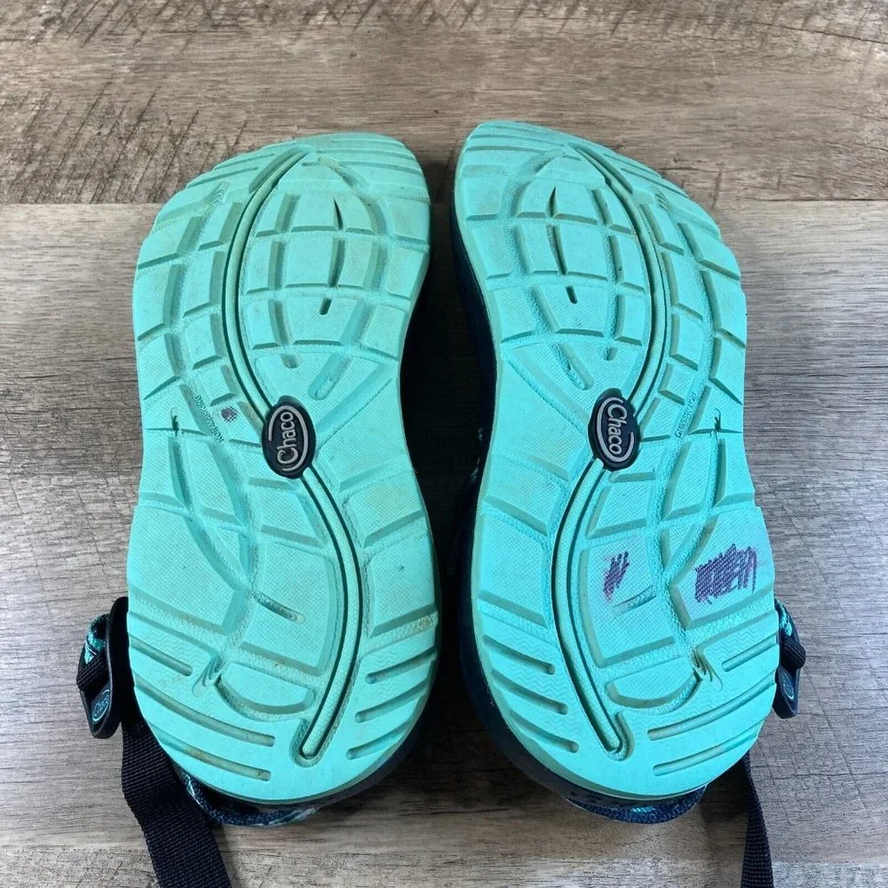 Chaco ZX/3 Classic Sandals Womens Sz 6 Light Teal Green Blue Water Hiking Shoes - Picture 7 of 8